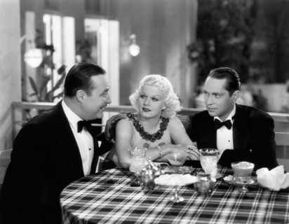 Jean Harlow, Franchot Tone, (right), on-set of the Film, "The Girl From Missouri", 1934