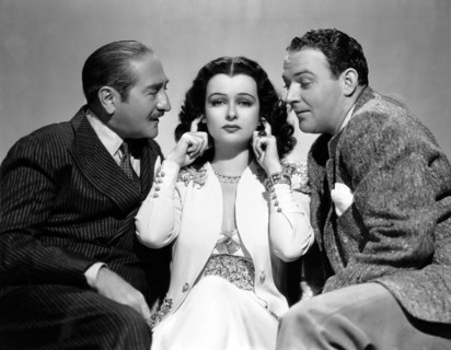 Adolphe Menjou, Joan Bennett, William Gargan, Publicity Portrait, on-set of the Film, "The Housekeeper's Daughter", 1939