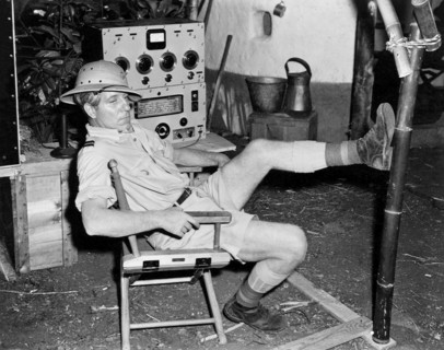 Jean Gabin, on-set, of the Film, "The Impostor", 1944