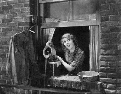 Mary Pickford, on-set of the Silent Film, "Little Annie Rooney", 1925