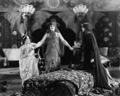 Elsie MacLeod, Pauline Frederick and Grace Barton, on-set of the Silent Film, "Madame Jealousy", 1918