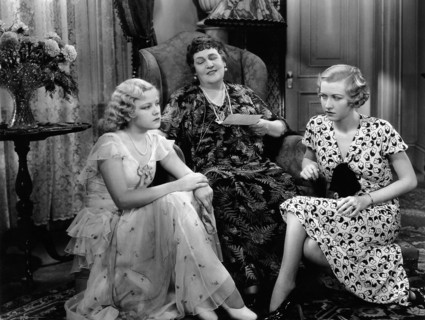 Gertrude Messinger, Alison Skipworth, Evalyn Knapp, on-set of the Film, "Madame Racketeer", 1932