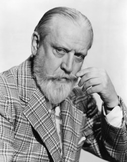Monty Woolley, on-set of the Film, "Miss Tatlock's Millions", 1948
