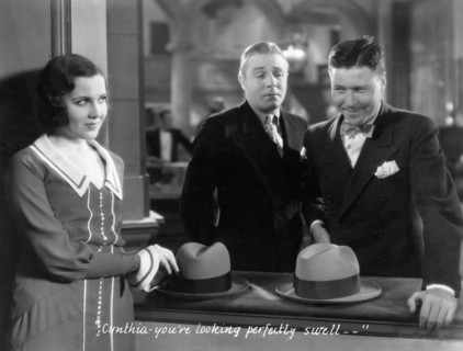Mary Brian, Richard 'Skeets' Gallagher, Jack Oakie, on-set of the Film, "The Social Lion", 1930