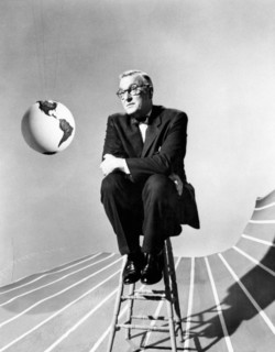 Dave Garroway, Television Personality and Host, Portrait on Stool, circa 1959