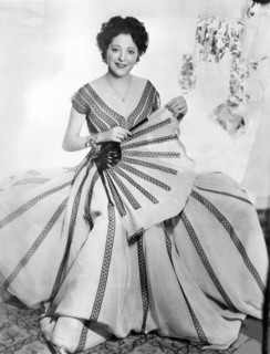Helen Morgan, American Film and Stage Actress and Singer, Portrait  in Theater Costume, circa early 1930s