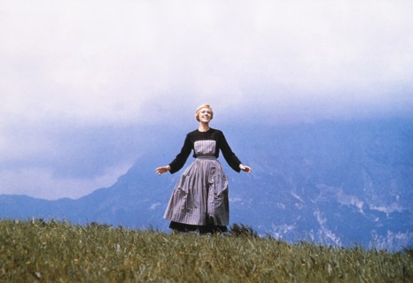 Julie Andrews, on-set of the Film, "The Sound of Music", 1965