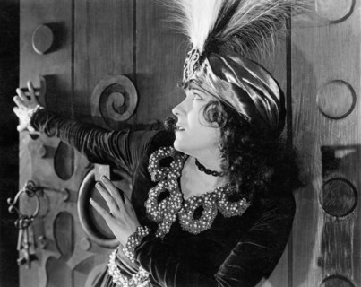 Gloria Swanson, on-set of the Silent Film, "Bluebeard's Eighth Wife", 1923