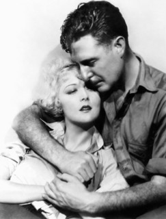 Mary Nolan, John Gilbert, on-set of the Silent Film, "Desert Nights", 1929