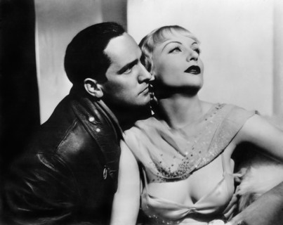 Fredric March, Carole Lombard, on-set of the Film, "The Eagle and the Hawk", 1933