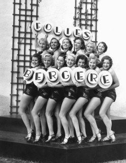 Chorus Girls, Publicity Portrait on-set of the Film, "Folies Bergere de Paris", 20th Century Fox, 1935