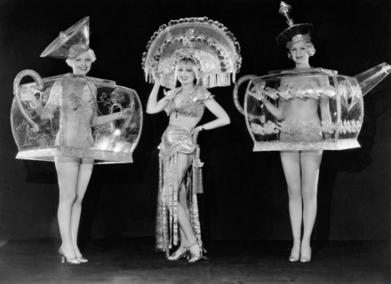 Lona Andre (Center) and Showgirls in Teacup Costumes, Publicity Portrait for the Film, "International House", 1933