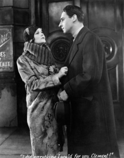 Jeanne Eagels and Henry Daniell, on-set of the Film, "Jealousy", 1929