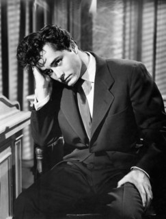 John Derek, on-set of the Film, "Knock on any Door", 1949