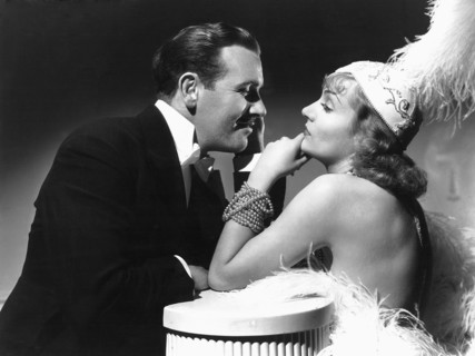Preston Foster, Carole Lombard, on-set of the Film, "Love Before Breakfast", 1936