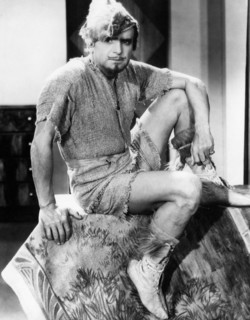 Douglas Fairbanks, on-set of the Film, "Mr. Robinson Crusoe", 1932