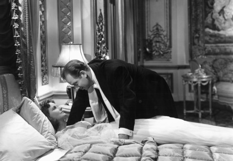 Greta Garbo, Melvyn Douglas, on-set of the Film, "Ninotchka", 1939