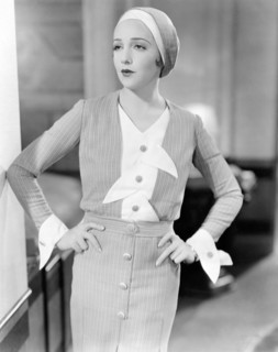 Bebe Daniels, on-set of the Film, "Reaching for the Moon", 1930