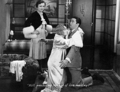 Kathryn Crawford, Carole Lombard, Charles 'Buddy' Rogers, on-set of the Film, "Safety in Numbers", 1930