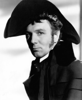 Michael Redgrave, on-set of the Film, "The Smugglers" (aka The Man Within), 1947