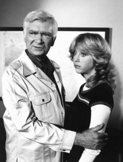 Buddy Ebsen, Bonnie Ebsen, on-set of the TV Series, "Barnaby Jones", 1978