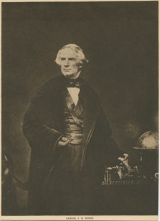 Samuel F. B. Morse, Portrait with Hand on Telegraph, circa 1845