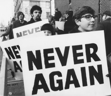 Members of Jewish Defense League Demonstrate Near Soviet Mission to the U.N., New York City, USA, 1971