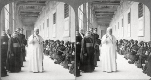 Pope Pius X, Blessing Pilgrims at Vatican, 1903