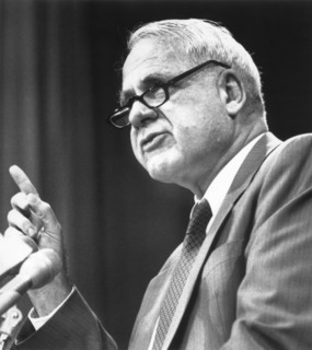 James R. Schlesinger, 1st U.S Secretary of Energy and 12th U.S. Secretary of Defense, Portrait, circa 1980's