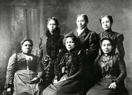 Six African-American Women, Portrat, circa 1900, from the Film, "The Emerging Woman" Produced by the Women's Film Project, Inc