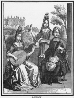 A Concert at Court, Viola da Gamba, circa 1650