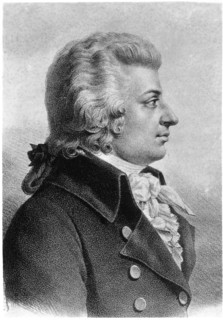 Wolfgang Amadeus Mozart (1756 –1791), Composer during Classical Era, Portrait, Postcard