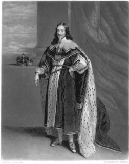 Charles I of England (1600-1649), King of England, Ireland and Scotland 1625-1649, from a Painting by Anthony Van Dyck 1636, Engraving by J. Sartain, 1847