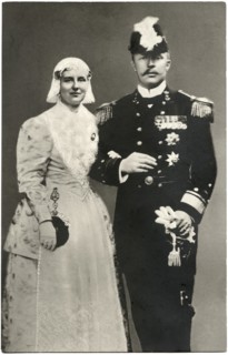 Wilhelmina, Queen of the Kingdom of the Netherlands and husband Prince Hendrick, Portrait, Postcard, circa 1915