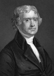 Thomas Jefferson (1743-1826), Third President of the United States, American Founding Father and Author of the Declaration of Independence, Portrait