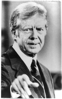 Jimmy Carter, President of the United States, Portrait during News Conference regarding US Hostages at American Embassy in Tehran, Iran, 1979