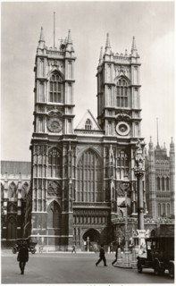 Westminster Abbey, London, England, United Kingdom, Postcard circa early 1930's