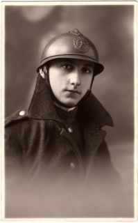 French Soldier, World War I, Portrait, circa 1914