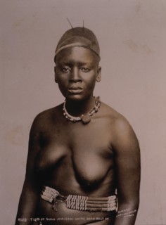 Nude Zulu Woman, Portrait, South Africa, Circa 1890