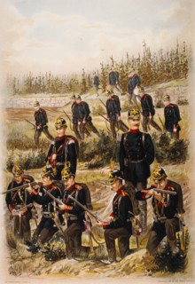 125th Wurtemberg Infantry Regiment, Chromolithograph, 1899