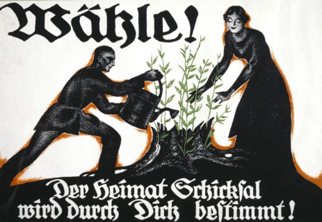 Election Poster, "Vote! The Destiny of the Homeland Will be Decided by You", Germany, 1295