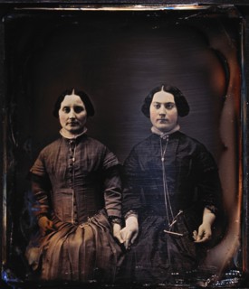 Two Adult Sisters, Portrait, Daguerreotype, circa 1850's