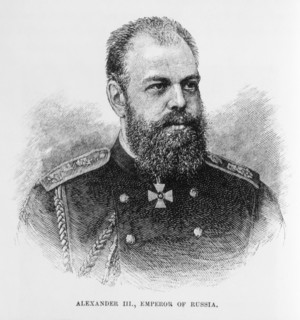 Alexander III (1845-1894), Emperor of Russia, 1881-1894), Portrait, Engraving, 1886