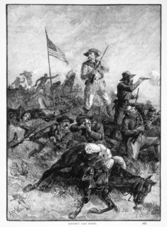 Custer's Last Stand, General George Armstrong Custer at the Battle of Little Big Horn, June 25, 1876