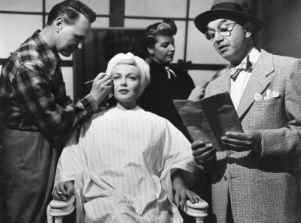 Lana Turner and Sammy White, on-set of the Film, "The Bad and the Beautiful", 1952