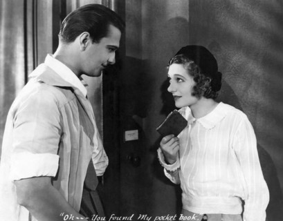 Walter Petrie and Gertrude Lawrence, on-set of the Film, "The Battle of Paris", 1929
