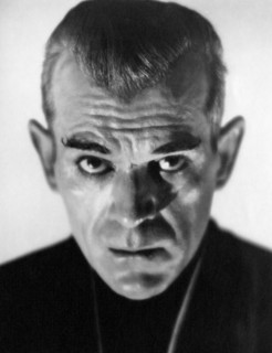 Boris Karloff, Portrait, on-set of the Film, "The Black Cat", 1934