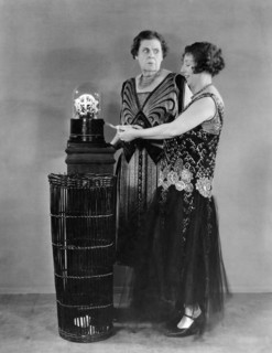Marie Dressler, Polly Moran, on-set of the Film, "Caught Short", 1930
