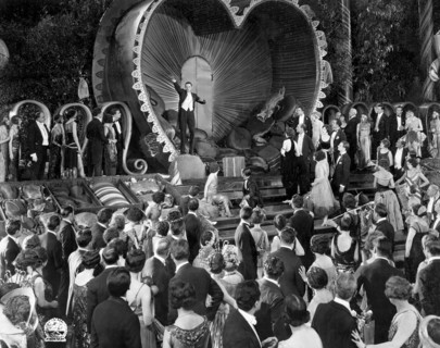 Rod La Rocque amongst Night Club Crowd, on-set of the Silent Film, "The Golden Bed", 1925