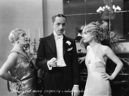 Olive Tell, William Powell, Carole Lombard, on-set of the Film, "Ladies' Man", 1931